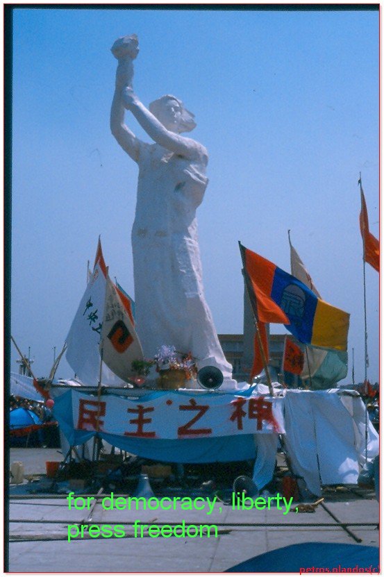 china 30 years ago erected statue of liberty 1989 june 4th